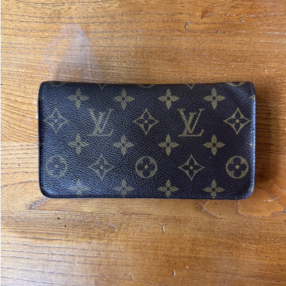 Louis Vuitton Monogram Zippy Organizer Wallet Brown Canvas Long Zip Around